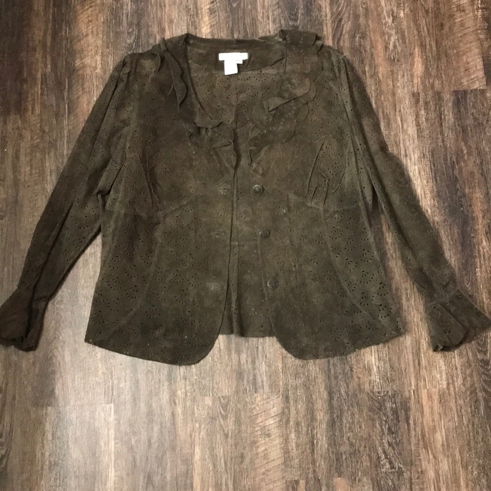 Cold water creek suede jacket